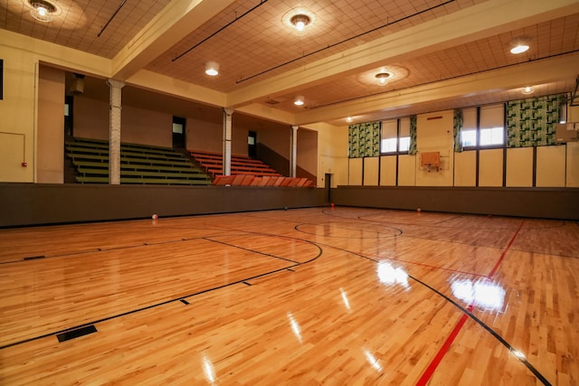 view of basketball court featuring community basketball court