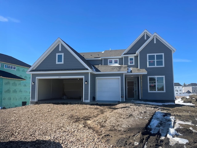 view of front of house featuring a garage