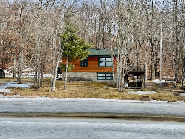 view of chalet / cabin