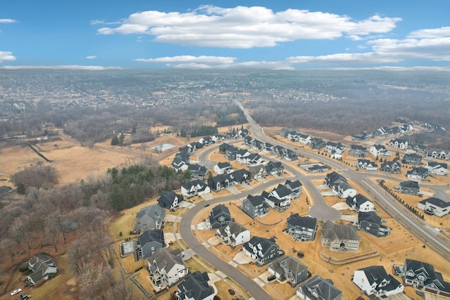 bird's eye view featuring a residential view