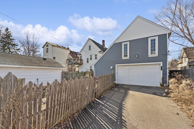 exterior space featuring fence