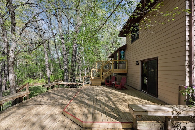 3415 197th Ave NW, Oak Grove, MN 55303 - deck featuring stairs