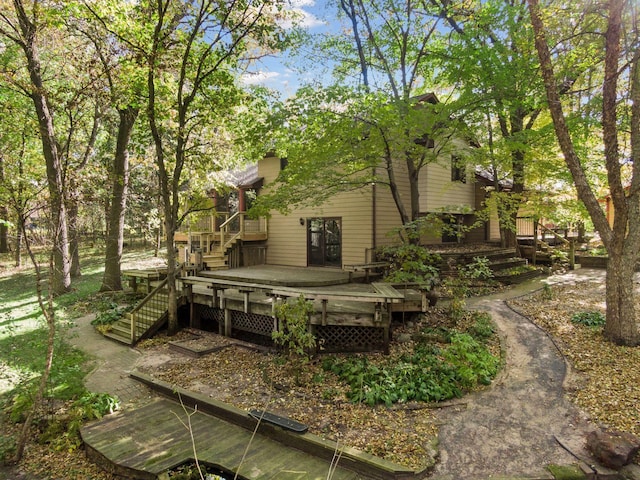 3415 197th Ave NW, Oak Grove, MN 55303 - view of yard with stairway and a deck