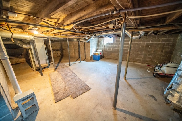 view of basement