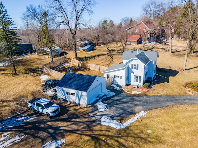 birds eye view of property
