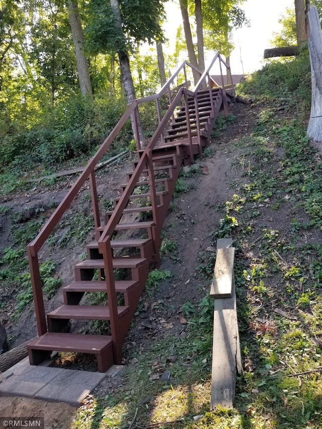 734 180th Ave, Apple River Twp, WI 54810 - view of yard featuring stairway