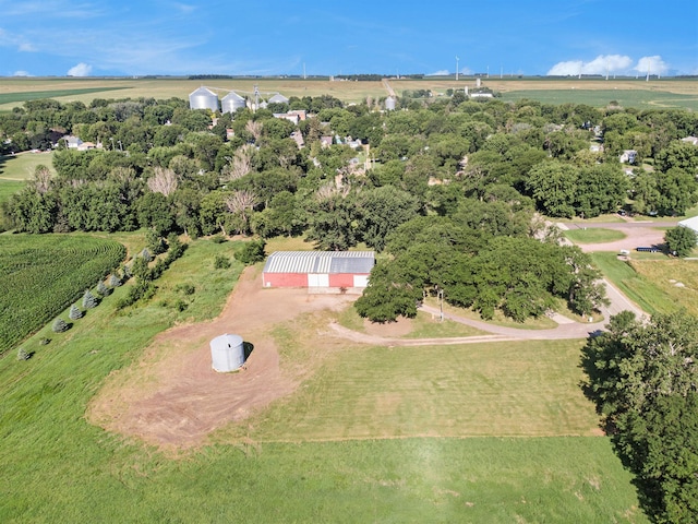 drone / aerial view featuring a rural view