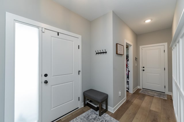 1676 Brandt Dr NE, Byron, MN 55920 - entryway with light wood finished floors and baseboards