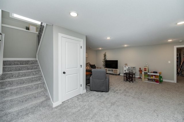 1676 Brandt Dr NE, Byron, MN 55920 - rec room featuring recessed lighting, baseboards, and carpet floors