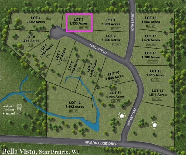 878 183rd Ct, Star Prairie Twp WI, 54017 land for sale