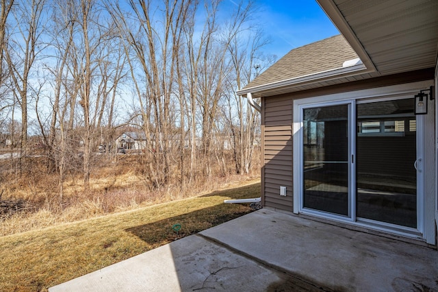 view of yard with a patio area