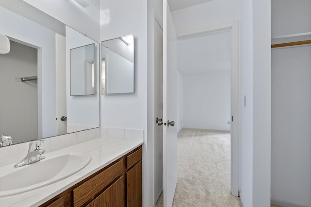 bathroom featuring vanity