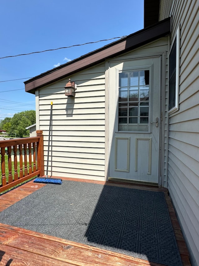 1810 3rd Ave E, International Falls, MN 56649 - view of exterior entry featuring a wooden deck