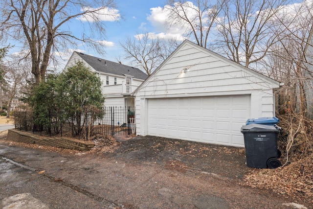 exterior space featuring fence