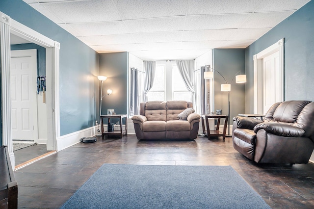 living room with baseboards