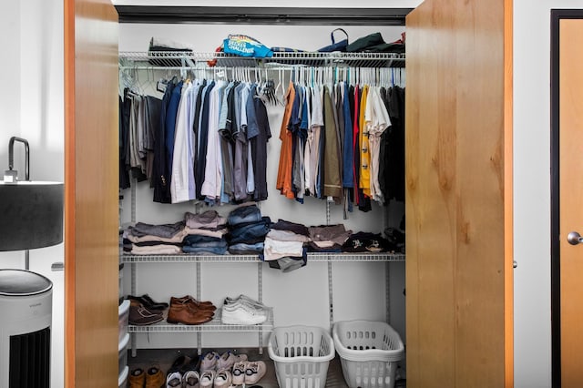 view of closet