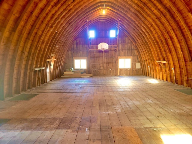 view of attic