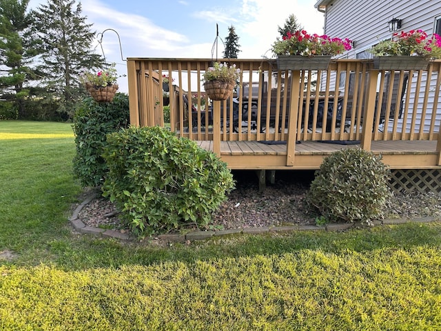 38184 County 47th Blvd, Goodhue, MN 55027 - wooden deck with a lawn