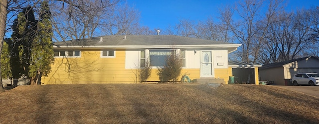 view of ranch-style house