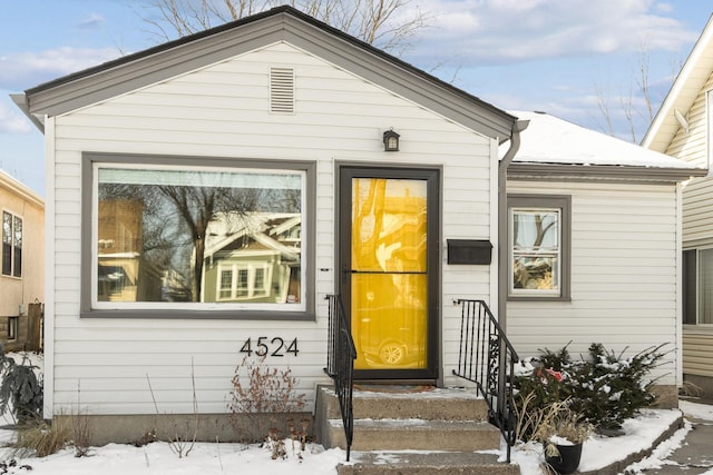 view of front of home