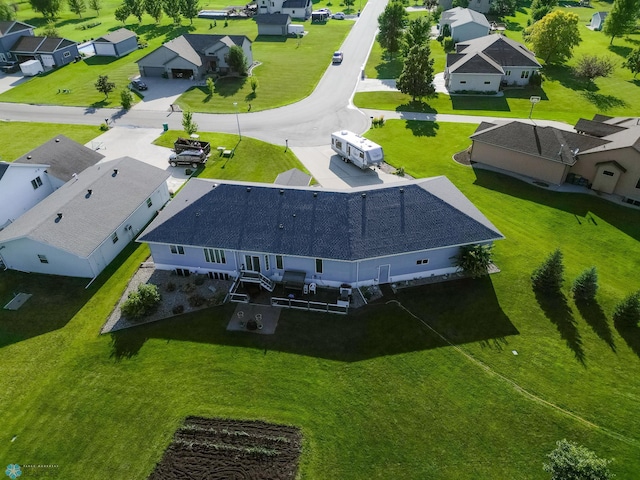 drone / aerial view featuring a residential view