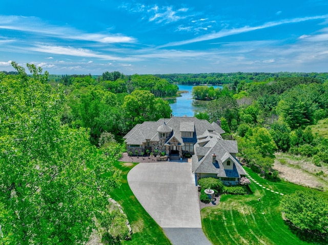 795 140th Ave, New Richmond, WI 54017 - aerial view of property and surrounding area featuring a large body of water and a heavily wooded area