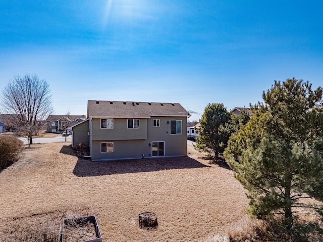 view of back of property