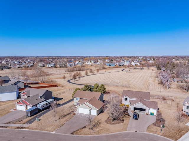 birds eye view of property featuring a residential view