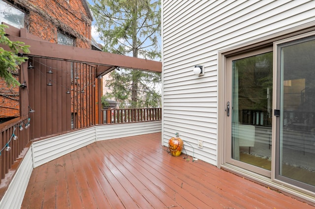 view of wooden terrace