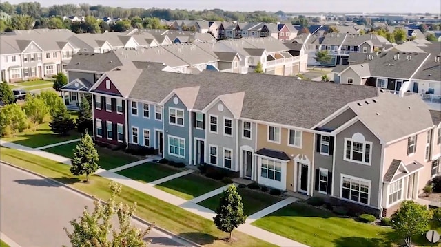 bird's eye view featuring a residential view