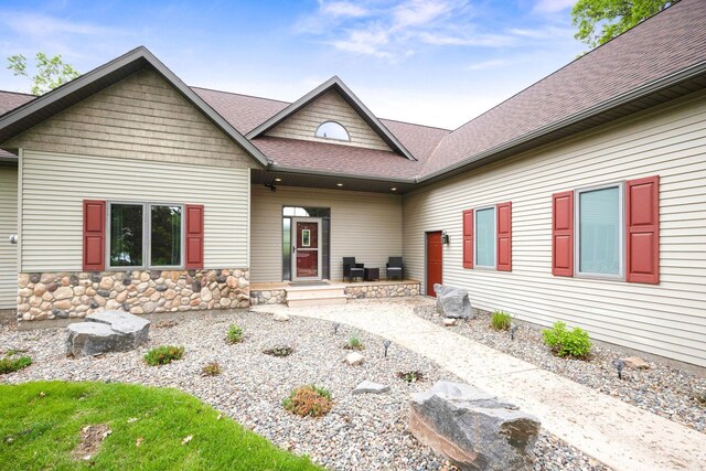 29235 Piney Way, Breezy Point, MN 56472 - view of front of home with roof with shingles