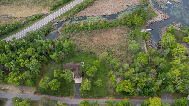 29235 Piney Way, Breezy Point, MN 56472 - aerial view of property's location with property parcel outlined