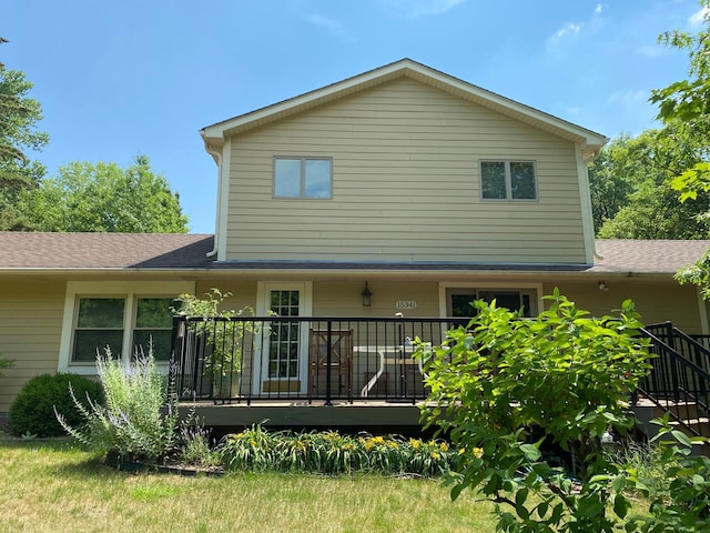 view of rear view of house