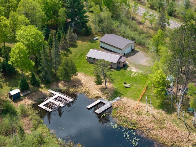 43240 County Highway D, Namakagon Twp, WI 54821 - aerial view of property and surrounding area featuring a nearby body of water