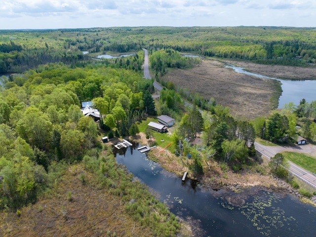 43240 County Highway D, Namakagon Twp, WI 54821 - aerial view of property's location featuring a nearby body of water