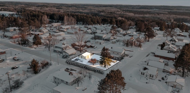 drone / aerial view featuring a residential view