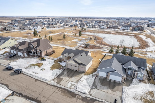 bird's eye view featuring a residential view