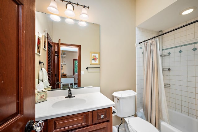 6155 Murray Ct, Shorewood, MN 55331 - full bathroom with vanity and shower / tub combo with curtain