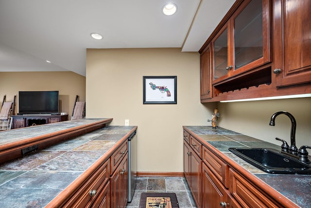 6155 Murray Ct, Shorewood, MN 55331 - bar area with a sink and recessed lighting