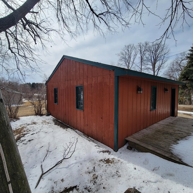 43404 Bills Beach Rd, Edna Twp, MN 56528 - view of snow covered structure