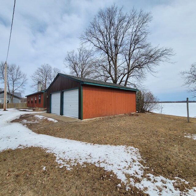 43404 Bills Beach Rd, Edna Twp, MN 56528 - view of snow covered structure