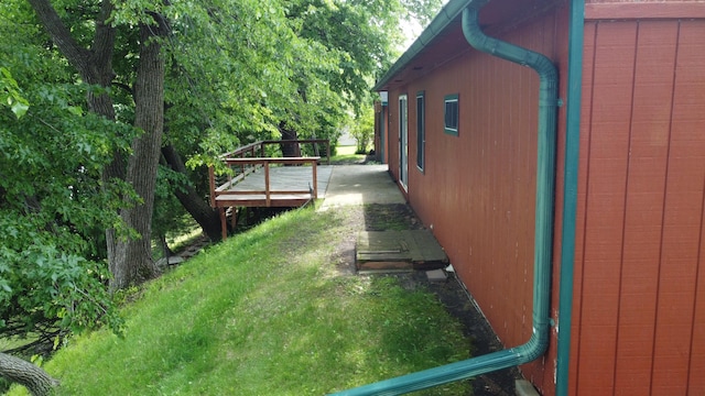43404 Bills Beach Rd, Edna Twp, MN 56528 - view of yard featuring a wooden deck