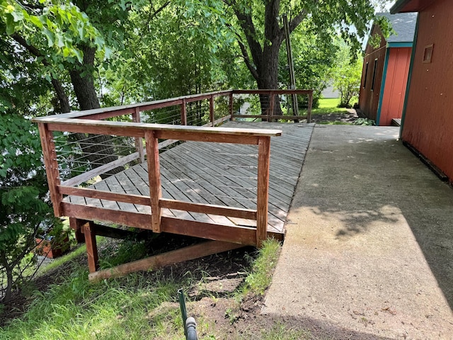 43404 Bills Beach Rd, Edna Twp, MN 56528 - view of wooden terrace