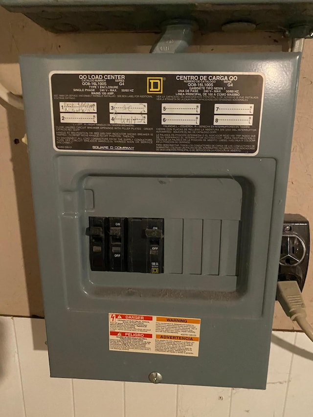 utility room with electric panel