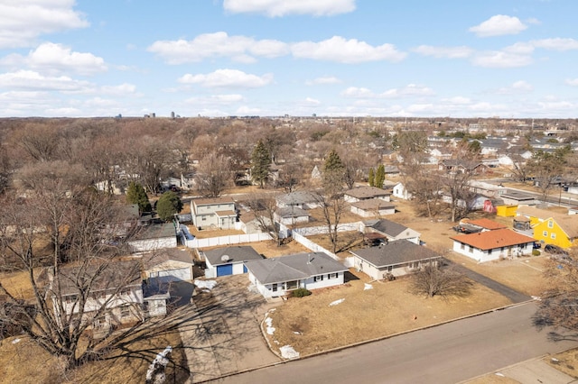 drone / aerial view featuring a residential view