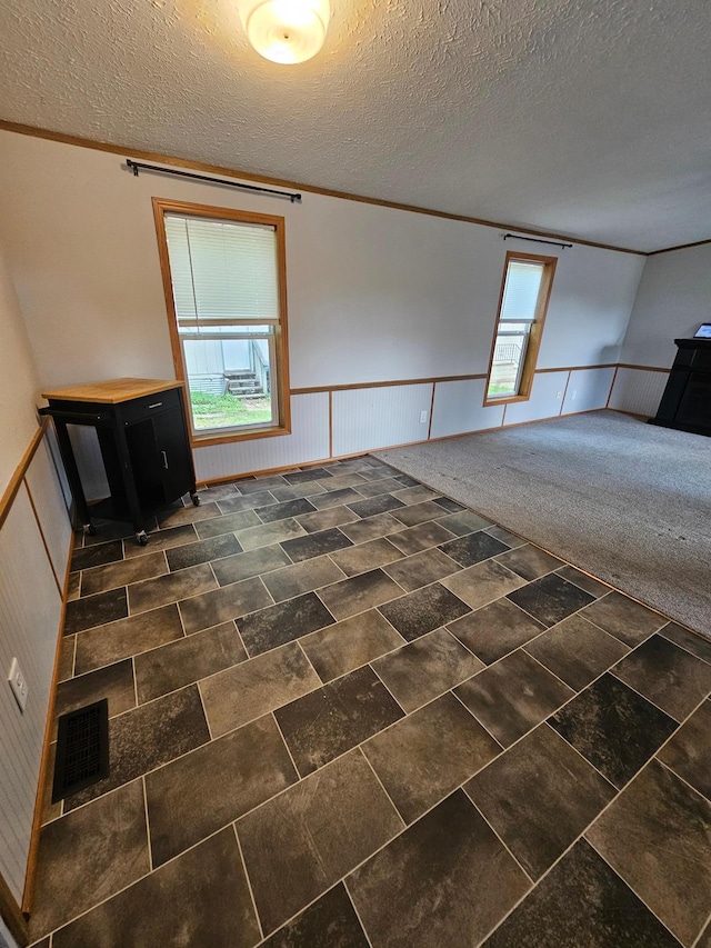 5 Orleans Ave, Inver Grove Heights, MN 55076 - spare room with a wainscoted wall and a textured ceiling