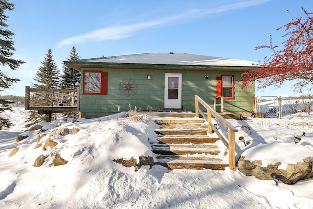 view of front of home