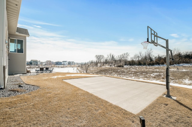 view of basketball court with community basketball court