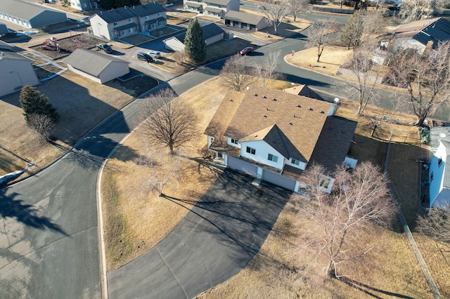 aerial view featuring a residential view