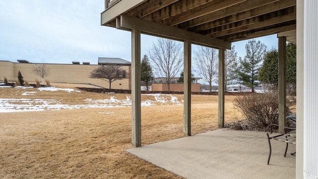 view of patio featuring a fenced backyard